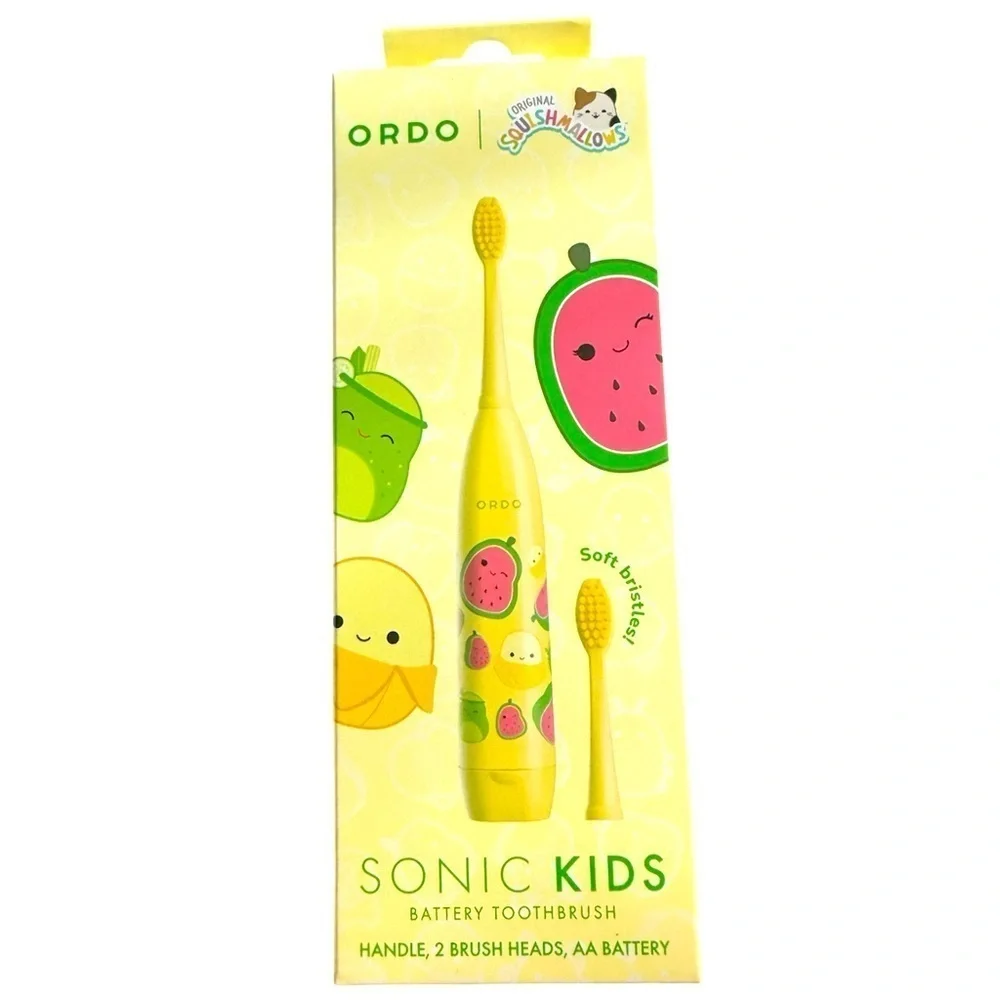 Ordo Sonic Kids Squishmallows Yellow Battery Toothbrush